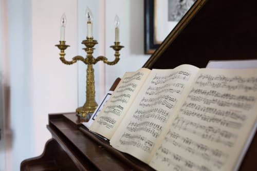 Partition de piano - Vestibule Château d'Estrac - Hastingues, Landes