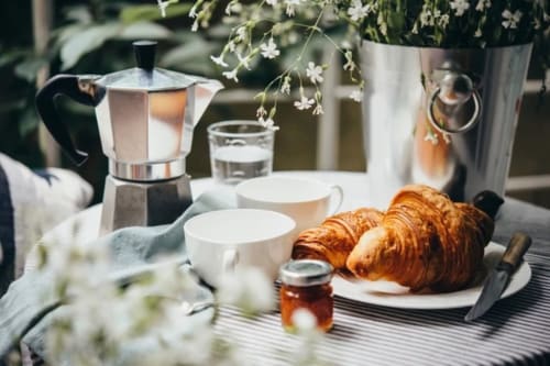 Petit-déjeuner au Château d'Estrac, Hastingues - Landes