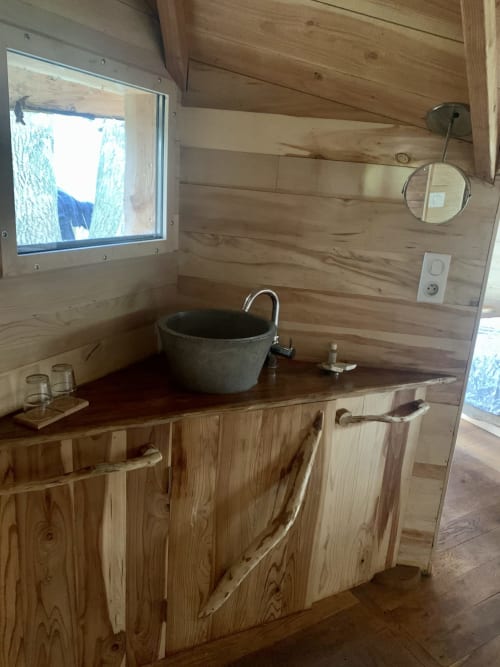 Lavabo - La cabane dans les arbres - Domaine des Laminak - Bidache 