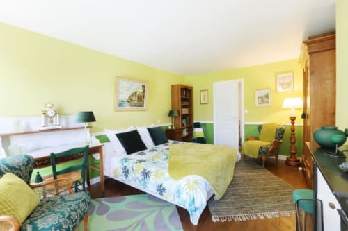 Manoir du Clap - Chambre d'hôtes avec un grand lit - Normandie