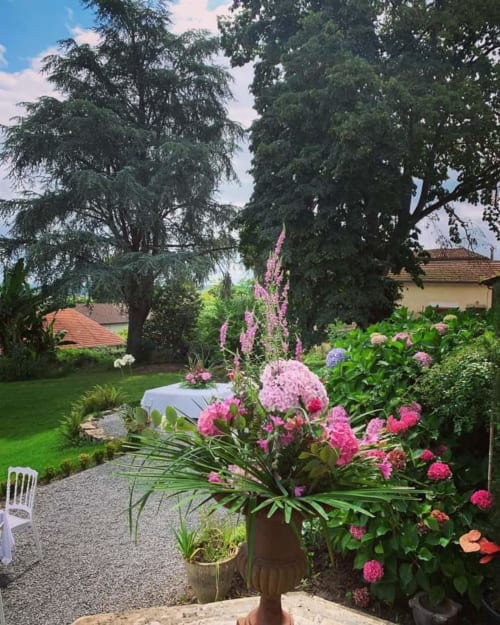 Jardin fleuris - Chambre d'hôtes Château d'Estrac - Sud-ouest