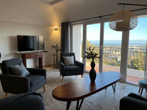 Villa les Roches - Hébergement villa avec salon vue Cannes 
