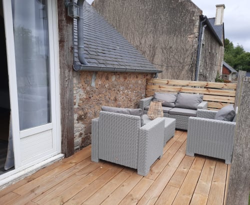 Le clos des sources - gîte La Panoramique pour 4  - location Calvados - vacances en normandie - balcon