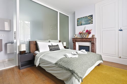 chambre Amazone Bleue pour 2-  Les Tourtelles Vendome - chambre pour 4  - weekend Loir et cher - chambre d'hôtes avec petit déjeuner