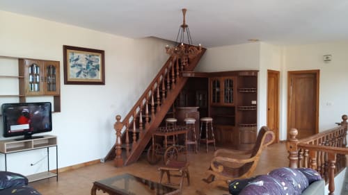 Salón comedor de Casa Luisa a Galleira - casa con piscina privada y vistas en Ramiras, Ourense