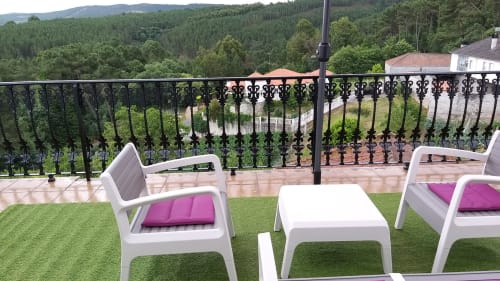 Terraza con preciosas vistas - Casa Luisa a Galleira, casa con piscina privada y vistas en Ramiras, Ourense