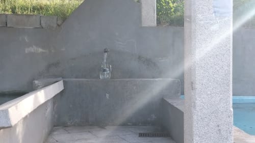 Fuente de agua - Casa Luisa a Galleira, casa con piscina privada y vistas en Ramiras, Ourense
