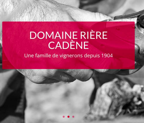 Banneau familial Domaine Rière Cadène, vignoble de Thuir depuis 1904