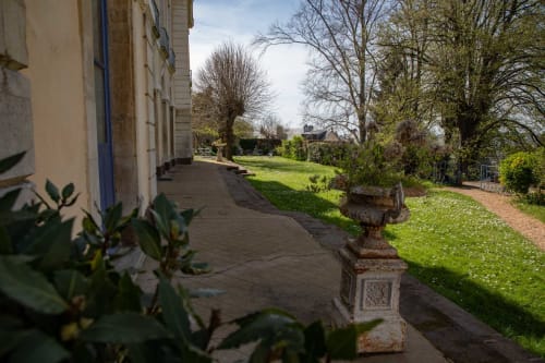 La pelouse au niveau de la maison