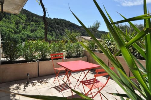 Location avec terrasse vue montagne Mont Ventoux - les Terrasses de la Roque Alric