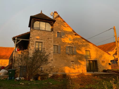 La maison en hiver.