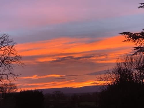 Ciel bourguignon, le matin au réveil.