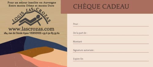 cheque cadeau logis las crozas
