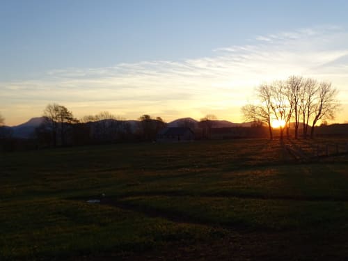 Couché de soleil Puy de Dôme - Logis las Crozas