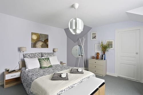 Les Tourtelles - chambre amazone bleue pour 2 Vendome - weekend Loir et cher - chambre d'hôtes avec petit déjeuner