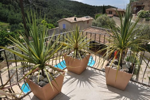 Vue sur la piscine - Les Terrasses De La Roque Alric