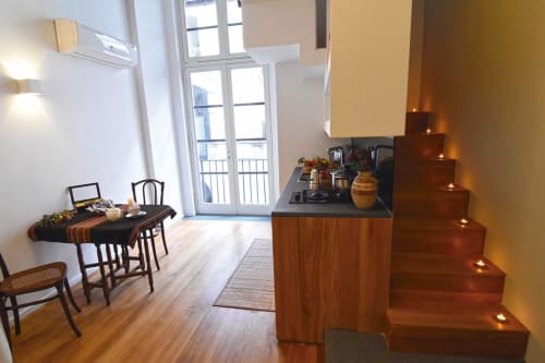 Eleonora | Corte Capomazza Apartments Naples, 3 people, double bed, single bed, living room, kitchen, private bathroom, shower, 2 floors, triple, whirlpool shower