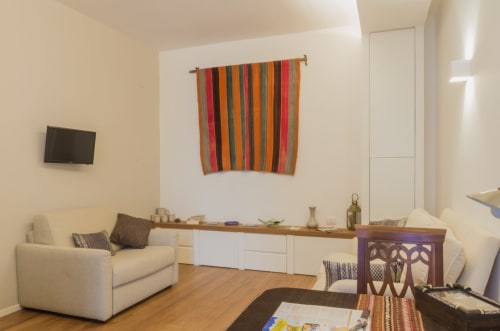 Eleonora | Corte Capomazza Apartments Naples, 3 people, double bed, single bed, living room, kitchen, private bathroom, shower, 2 floors, triple, whirlpool shower