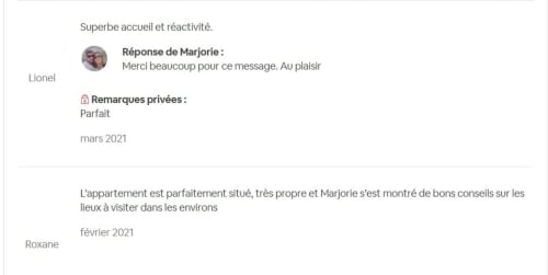 Avis des clients de l'hôtel Location MarjoRI au Lauzet-Ubaye louant l'hospitalité et les recommandations