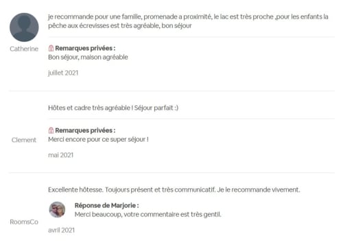 Avis des clients sur l'hôtel de Marjorie au Lauzet-Ubaye, louant l'accueil chaleureux et les équipements familiaux