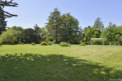 Jardin, Domaine La verdine, roulotte, hébergements, Aisne.