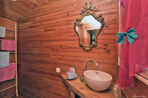 Salle de bain, La verdine, roulotte, hébergements, Aisne.