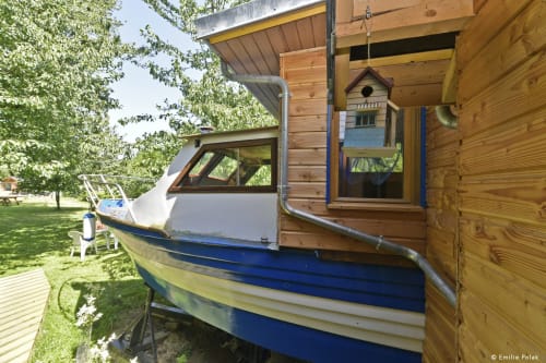 Bateau, dormir dans un bateau aménagé, hébergement insolite, La verdine, roulotte, hébergements, Aisne.