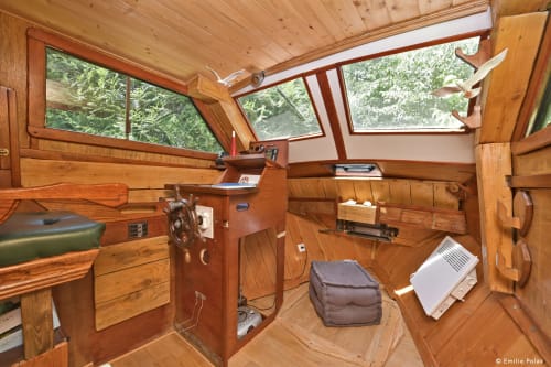 Bateau, dormir dans un bateau aménagé, hébergement insolite, La verdine, roulotte, hébergements, Aisne.