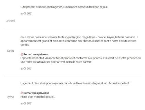 Avis clients de l'hôtel Marjori au Lauzet-Ubaye louant le gîte, les équipements et la location en vallée