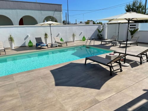 Elite Apartment Pool 02 | Elite Luxury Residence Case Vacanza Torre Suda, Puglia, Gallipoli, Salento, piscina, vacanze, mare, Maldive del Salento, letto matrimoniale, letti singoli, cucina, bagno privato
