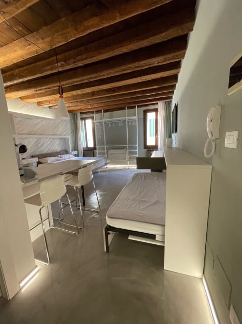 Appartamentino in centro a Rovigo - Locazioni Breve Periodo | letto matrimoniale, singolo, cucina attrezzata, tv, wifi, lavatrice, lavastoviglie, asciugatrice, vista cittá, bollitore, macchina da caffè