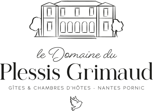 Logo noir Le Domaine du Plessis Grimaud - Chambres d'hôtes & gîtes - Nantes Pornic