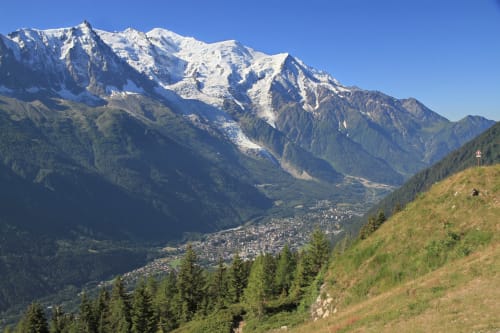 La Ferme des Georgières - Vue sur Chamonix