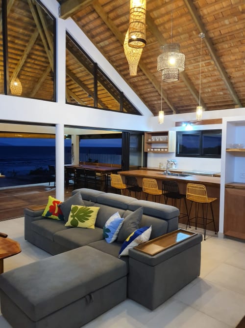 Cuisine, salon, FARE ATAU - MOOREA LODGE, moorea lodge, Tahiti