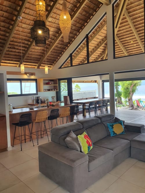 Accommodation with sea view, villa with view, garden, barbecue FARE AUI - MOOREA LODGE Tahiti