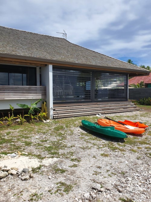 Outdoor, garden, rental, villa with view French Polynesia, BUNGALOW AUI - MOOREA LODGE, Tahiti