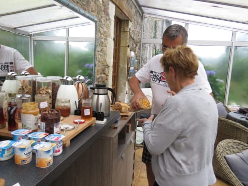 Buffet petit déjeuner Chambres d'Hôtes Manche Normandie vegan veggie veganfriendly sur demande