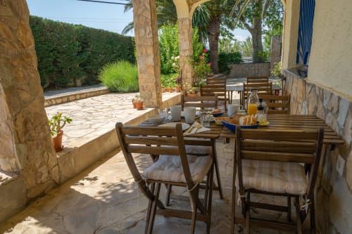 Desayuno - Paó Blau - Encantadora pensión rural con piscina en Pau, Cataluña