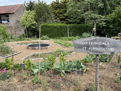 Potager en mandala - Domaine du Plessis Grimaud, Gîte et chambres d'hôtes Nantes Pornic