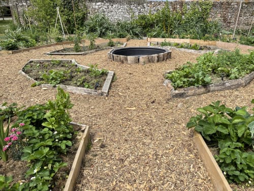 Potager en mandala - Domaine du Plessis Grimaud, Gîte et chambres d'hôtes Nantes Pornic