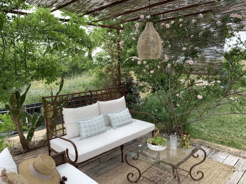 Le jardin et la terrasse de la Trigone I - Les Trigones de Causse