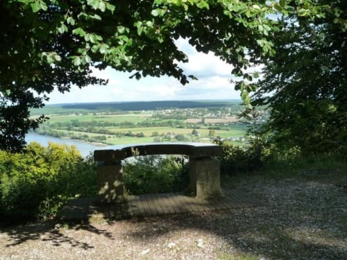 Vue depuis Vatteville-la-rue,Séjour normandie, La Gloriette, Vatteville-la-Rue, Haute Normandie, manoir, séjour normand