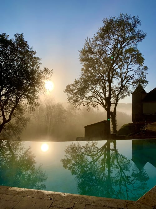 piscine à débordement, location saisonnière