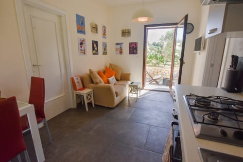 Albicocca | Apartment for 3, Masseria Giulio, Holiday Apartments Francavilla Fontana, Puglia, swimming pool, garden, private bathroom, twin bed, single bed