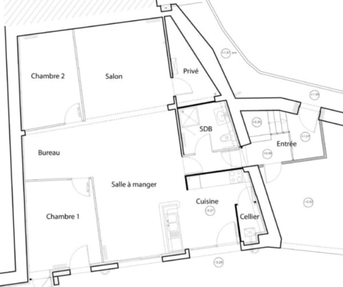 Gîte Porte Saint Martin - Location meublée - plan - Châteauroux