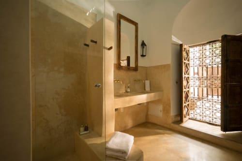 Riad Matham - Marrakech -suite Almoravide - vacances deux personnes - salle de bain