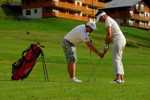 Round of golf, summer, Châtel