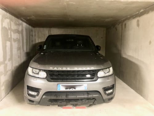 Underground garage of the Cosyarc Saint-Bernard residence in Arc 1800, Bourg-Saint-Maurice