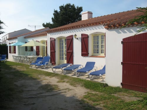 terrasse vue jardin gîte fleur de sel Noirmoutier en L île 