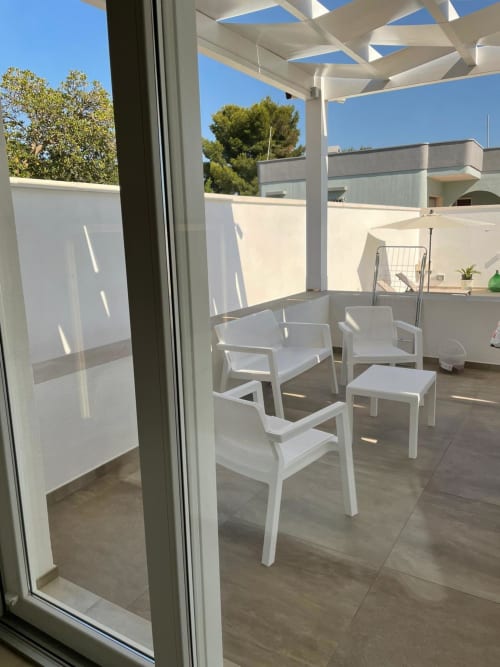 Elite Apartment Pool 02 | Elite Luxury Residence Case Vacanza Torre Suda, Puglia, Gallipoli, Salento, piscina, vacanze, mare, Maldive del Salento, letto matrimoniale, letti singoli, cucina, bagno privato